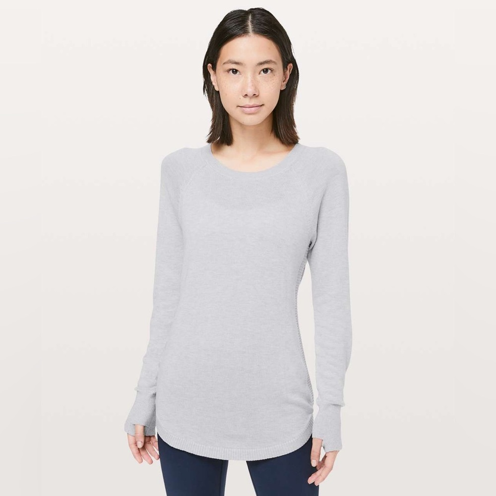 Lululemon Size 6 Grey Hello Aloe Pullover Sweater